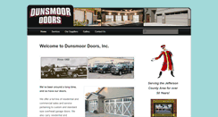 Desktop Screenshot of dunsmoordoors.com
